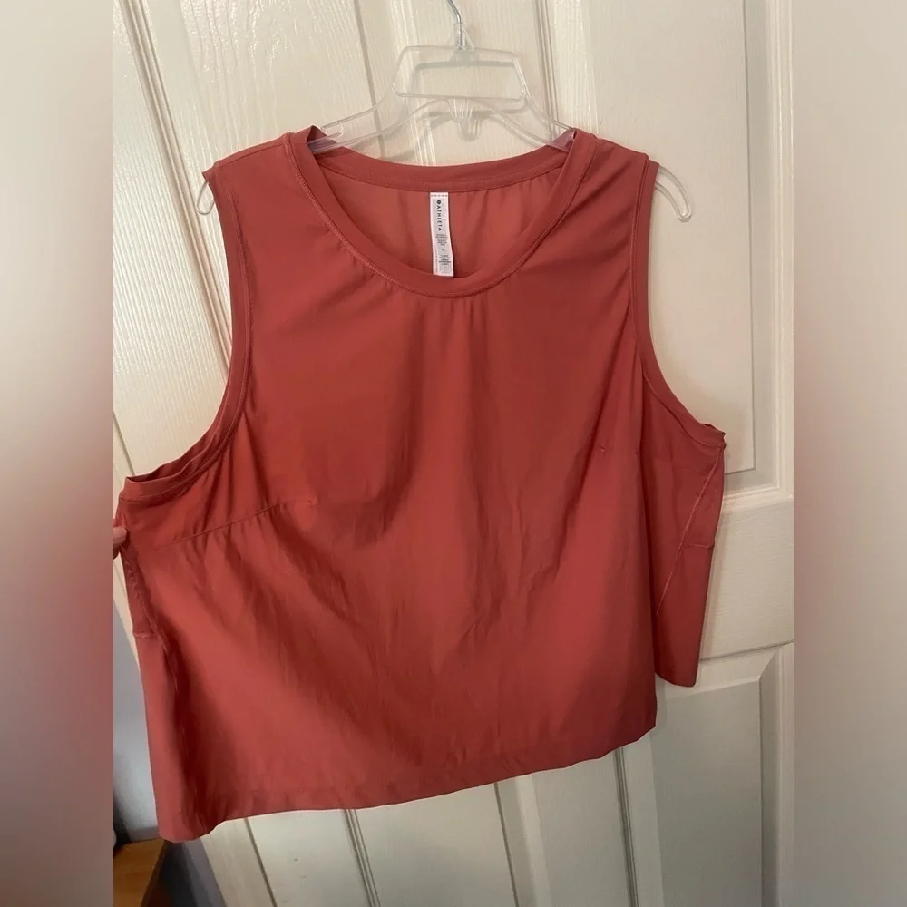 Athleta Ultimate Muscle Tank Camisole Muted Red 1X